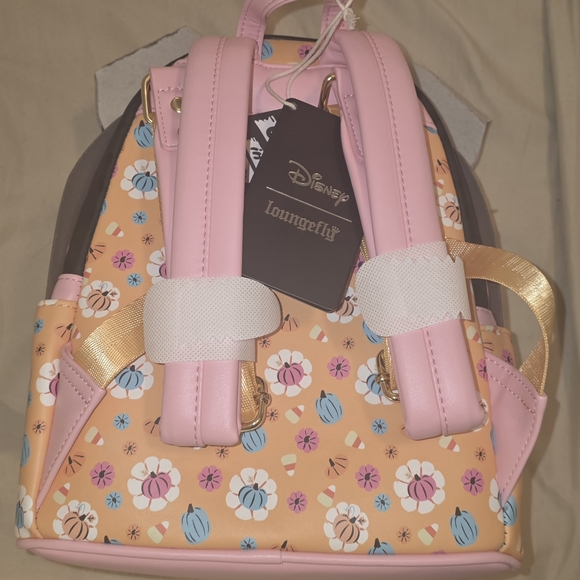 Minnie Mouse Holloween Loungefly Backpack - Black Pink Orange - Picture 3 of 5